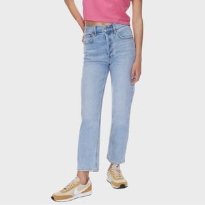 Aritzia Denim Forum The Arlo High Rise Straight 26L Size 29